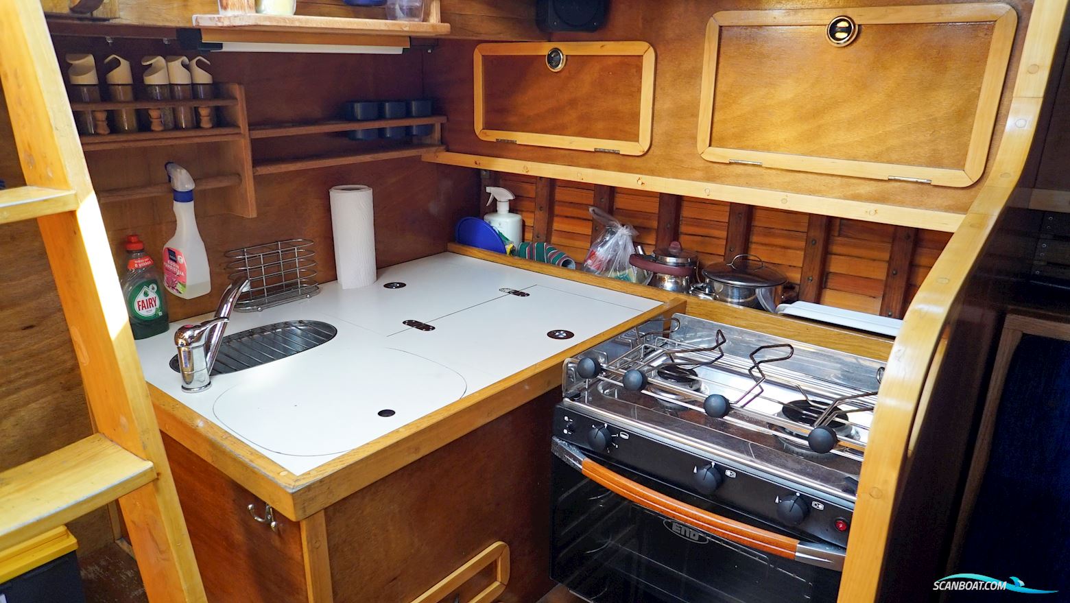 Classic Wooden Yawl Designed by Alan Buchanan