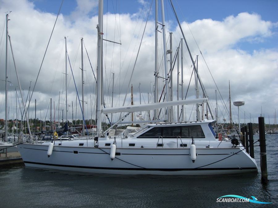 Custom Build 50 Feet Decksalon Yacht Sejlbåd 2002, med Perkins Sabre Marine Diesel motor, Danmark