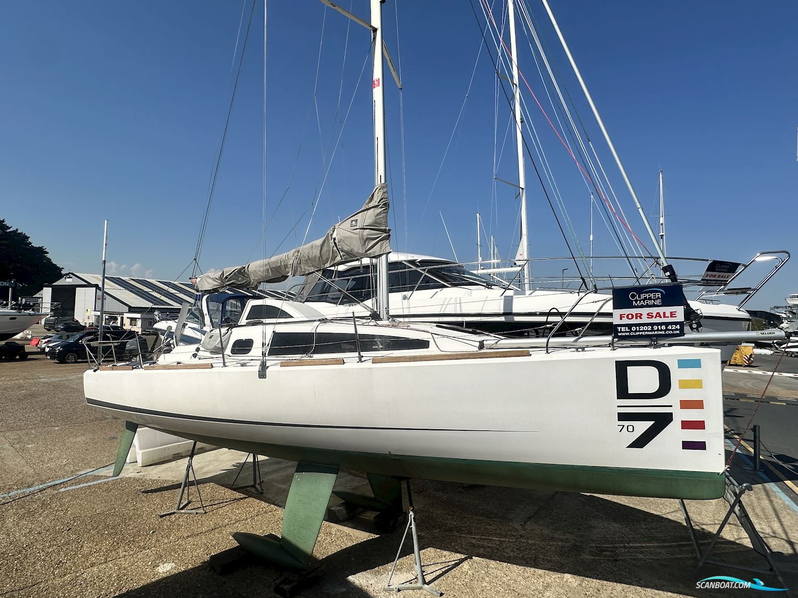 Django 770 Sejlbåd 2018, med Yamaha motor, England
