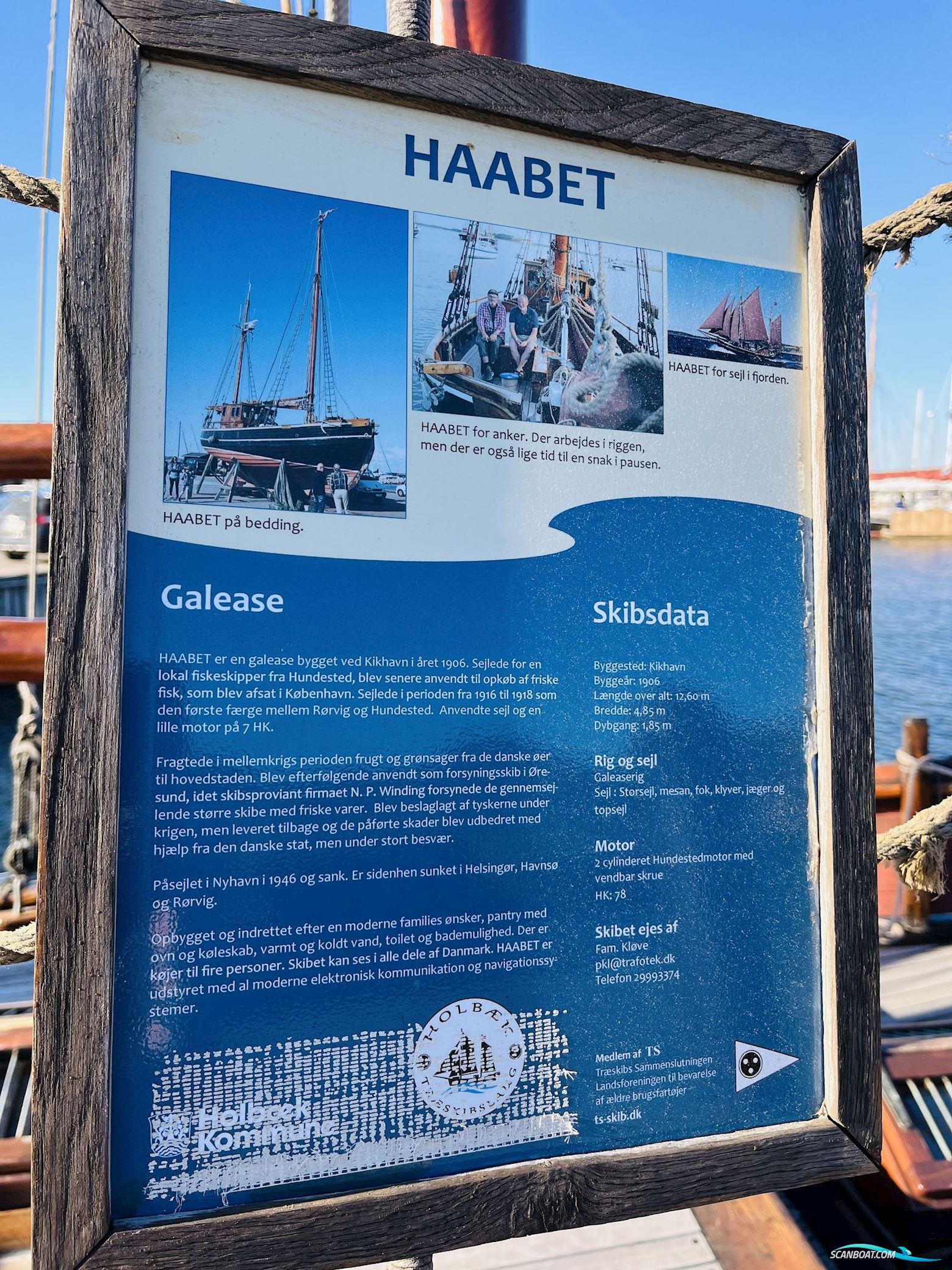 Galeasen "HAABET" af Holbæk fra 1906