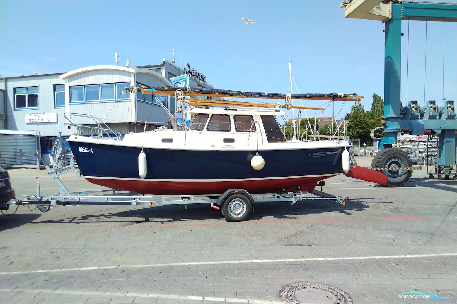 Haber 660 Gaffelslup Sejlbåd 2013, med Vetus M2.06 motor, Tyskland