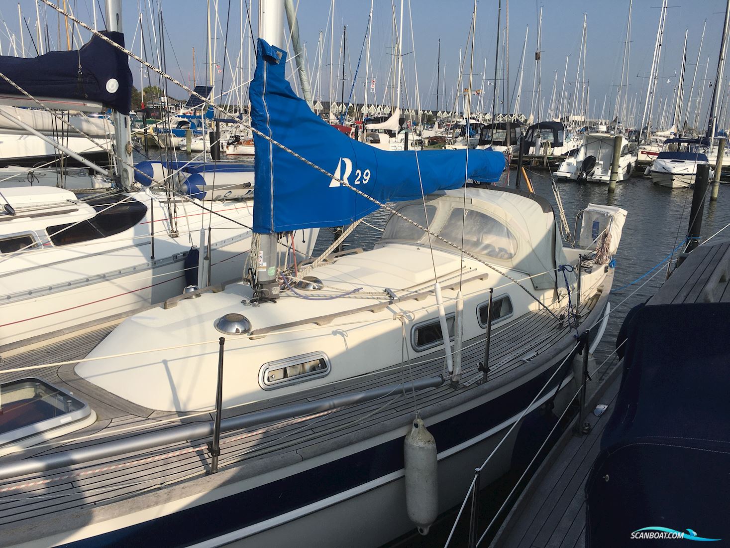 Hallberg-Rassy 29 Sejlbåd 1982, med Volvo Penta 17 hk MD7B/120S motor, Danmark