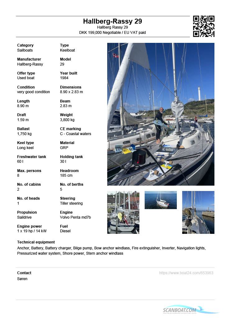 Hallberg Rassy 29