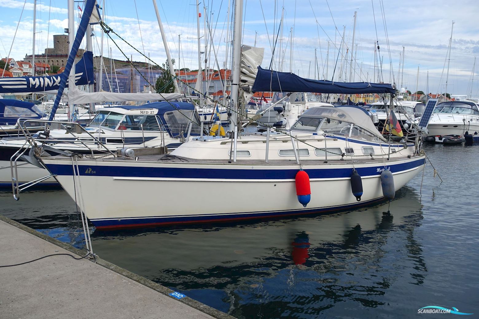 Hallberg Rassy 34 Skandinavia Sejlbåd 1991, med Volvo Penta motor, Tyskland