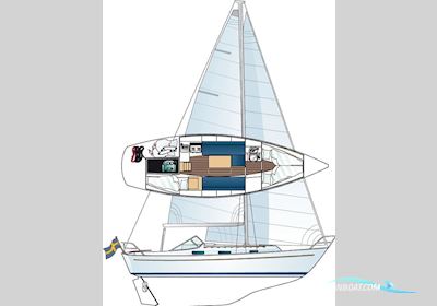 Hallberg Rassy HR 31 Monsun Sejlbåd 1975, med Perkins-Sabre Perama M25 motor, Tyskland