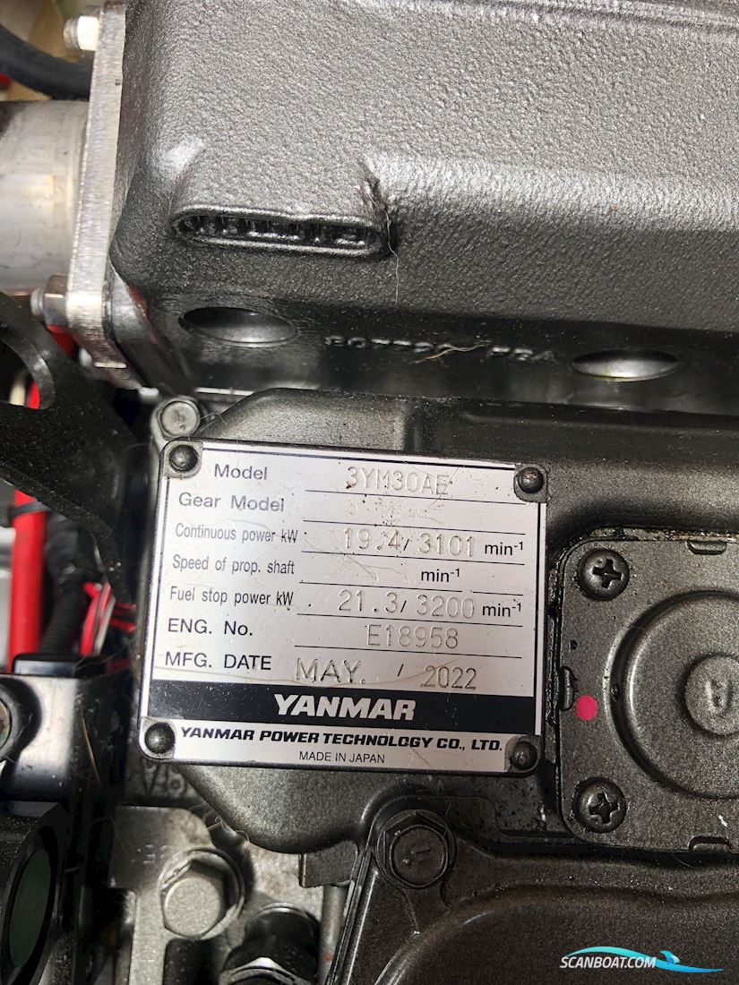 Hallberg-Rassy Monsun 31 Kun 169 Motor Timer Sejlbåd 1976, med Yanmar 3YM30 motor, Danmark