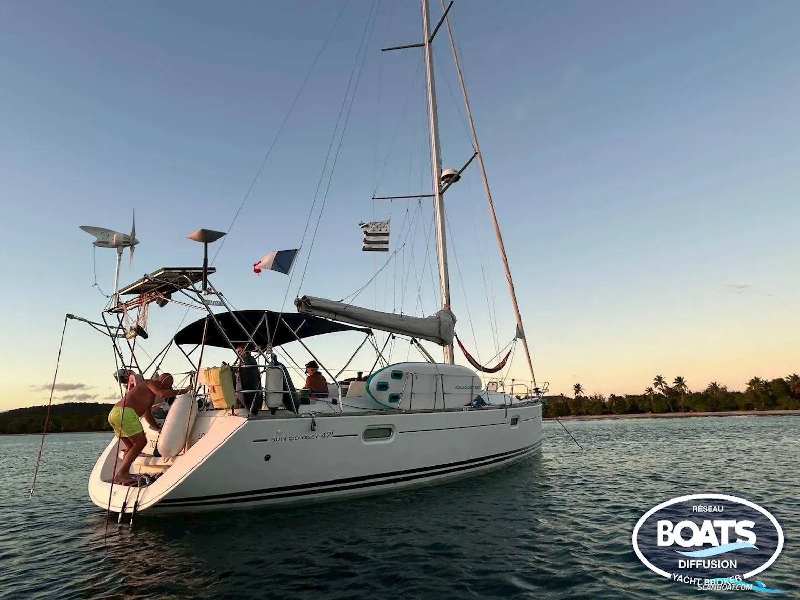 Jeanneau Sun Odyssey 42i Sejlbåd 2008, med Yanmar motor, Frankrig
