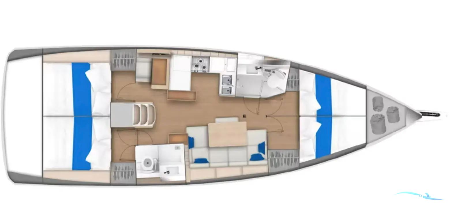 Jeanneau Sun Odyssey 440 Sejlbåd 2020, med Yanmar motor, Ej oplyst