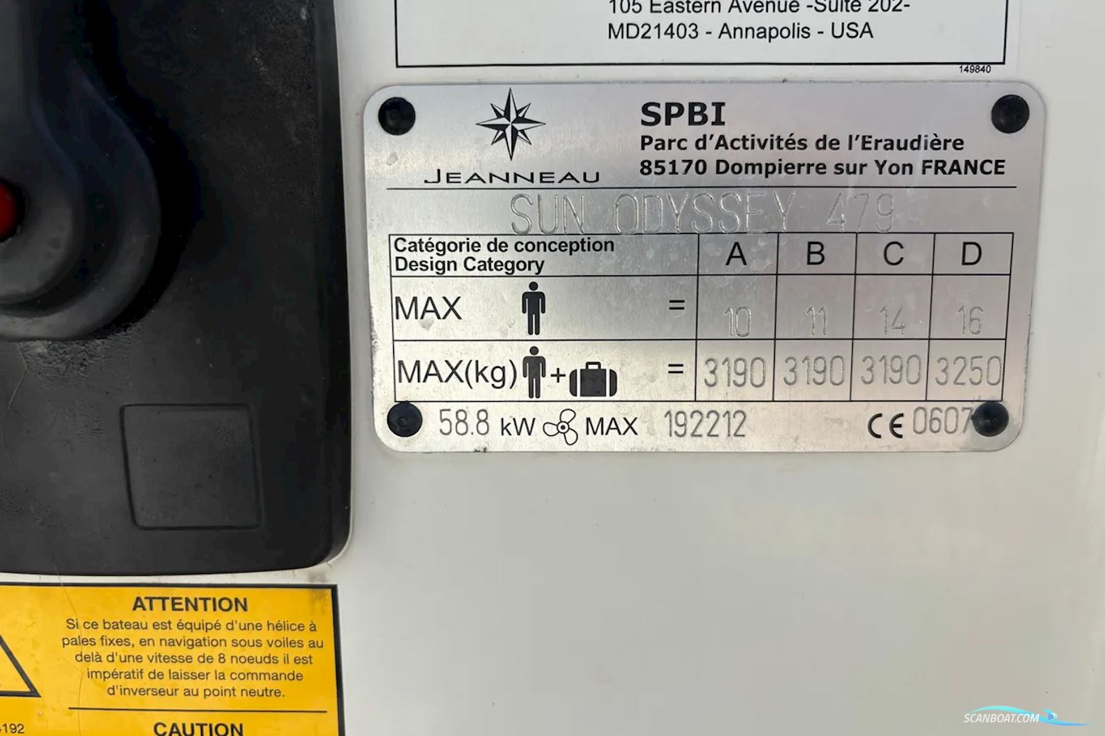 Jeanneau Sun Odyssey 479