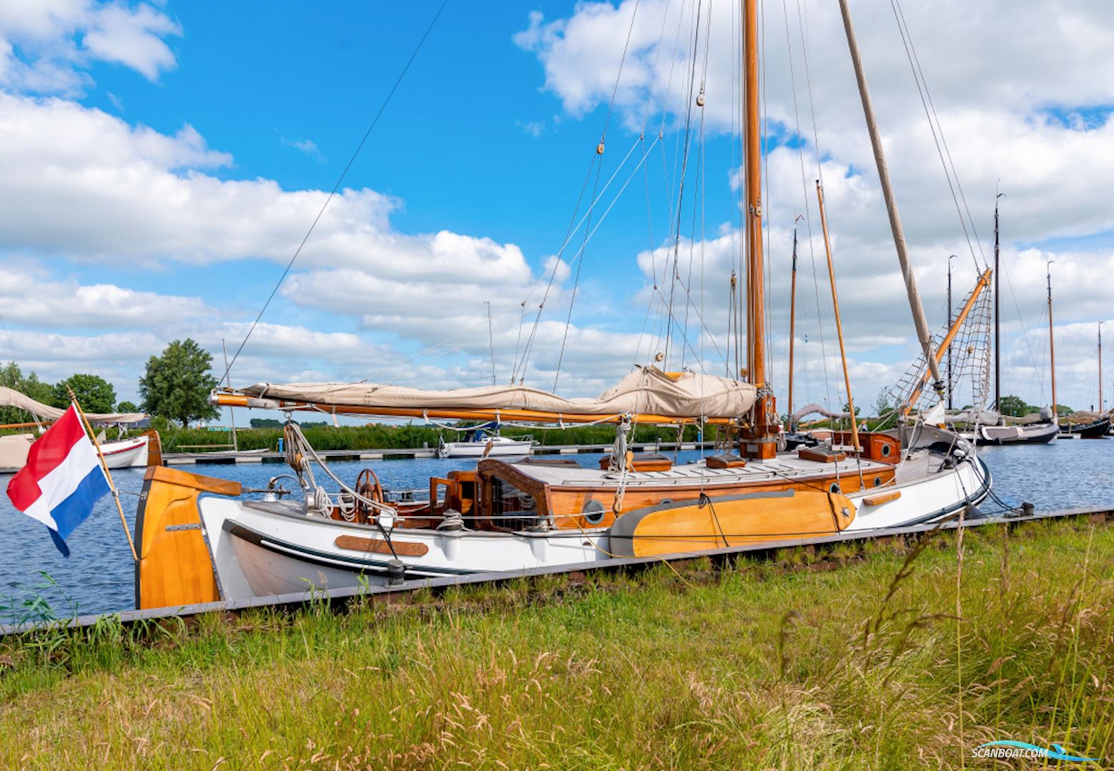 Lemsteraak Windbreeker - Roefuitvoering Jachtuitvoering Sejlbåd 1973, med Nanni motor, Holland