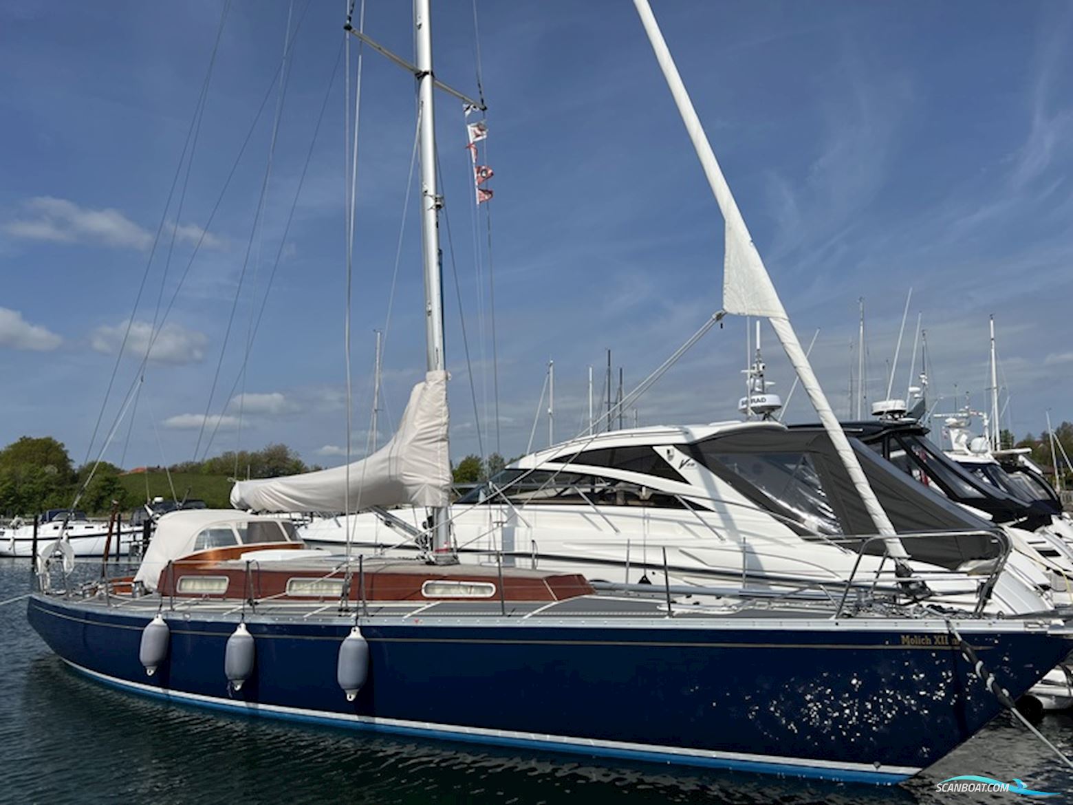 Molich 12-Meter Sejlbåd 1986, med Bukh 48 hk,Diesel
 motor, Danmark