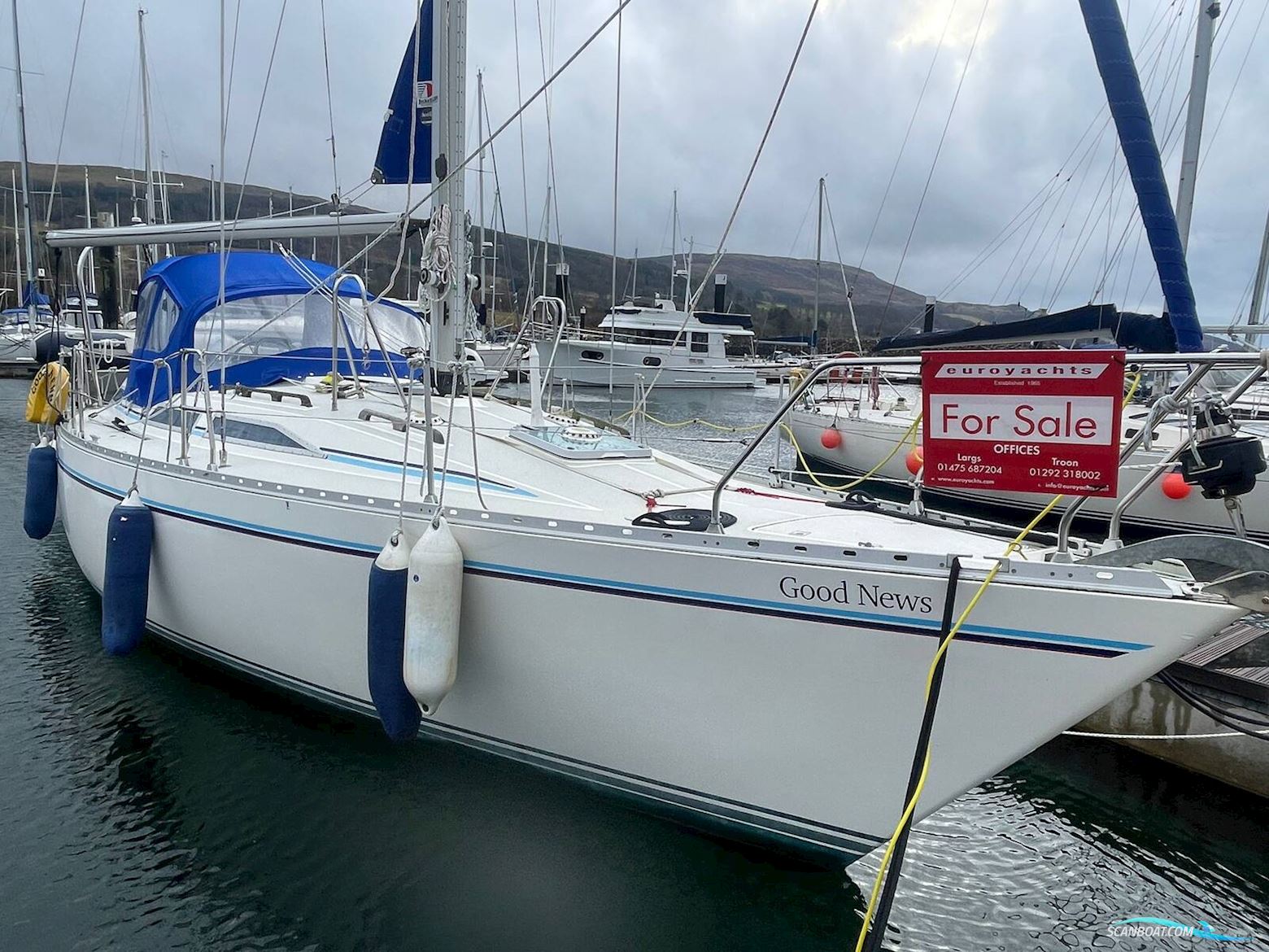 Moody 346 Sejlbåd 1986, med Thornycroft T90 motor, England