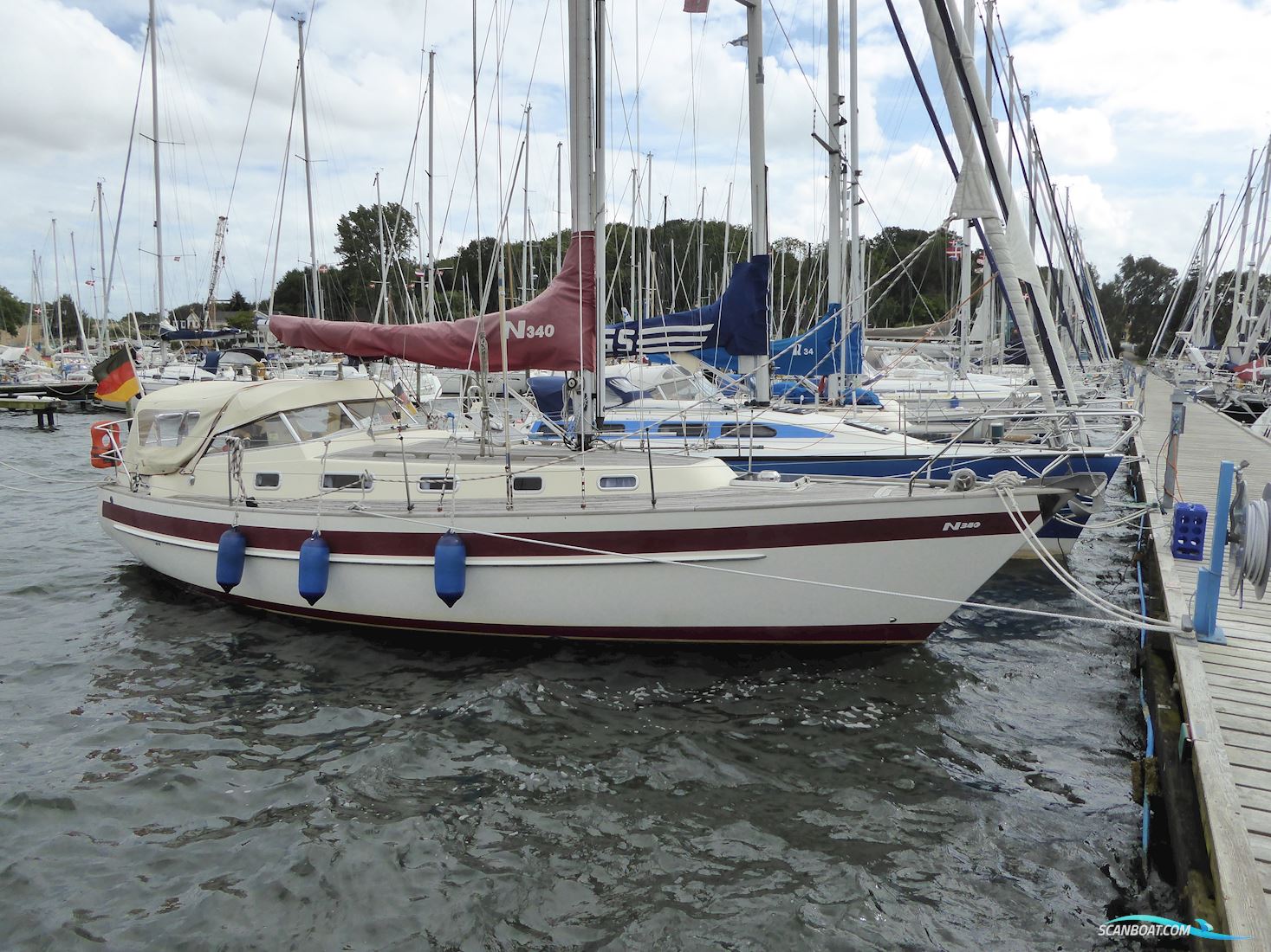 Najad 340 Sejlbåd 1992, med Volvo Penta 2003T motor, Danmark