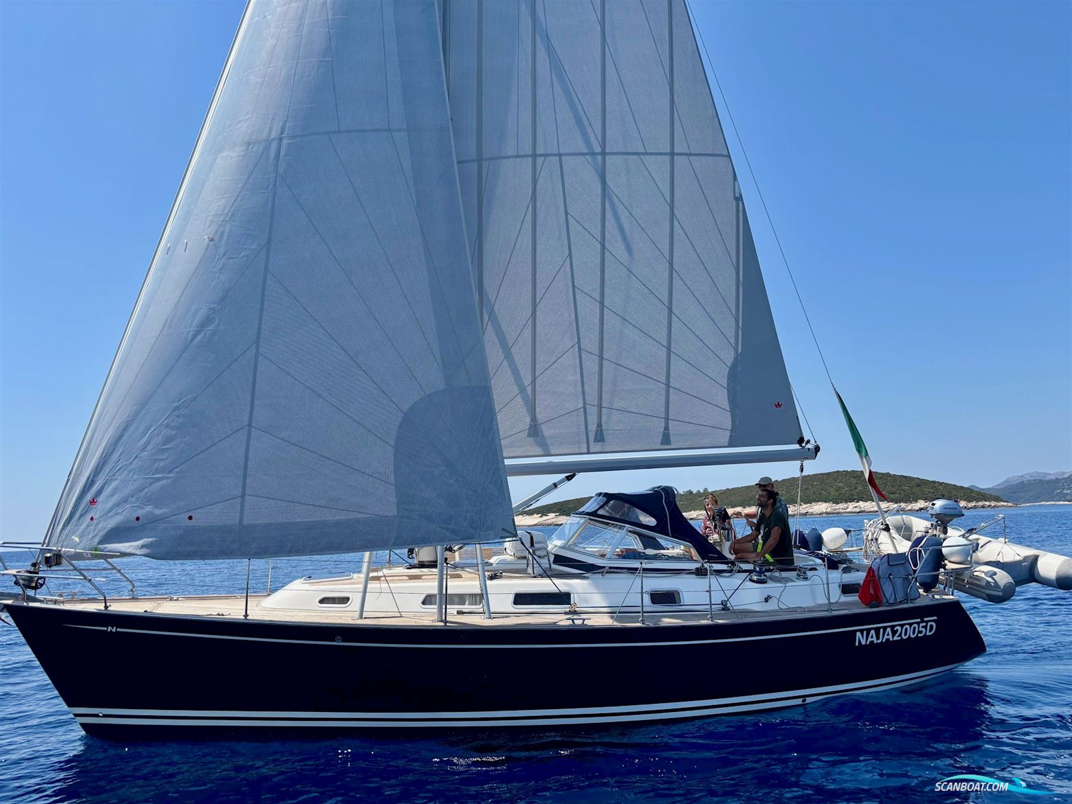 Najad 380 Sejlbåd 2004, med Yanmar 4JH4-E motor, Italien