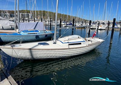 Nordisk Folkebåd FD 1021 Sejlbåd 1988, med Mororbeslag medfølger motor, Danmark