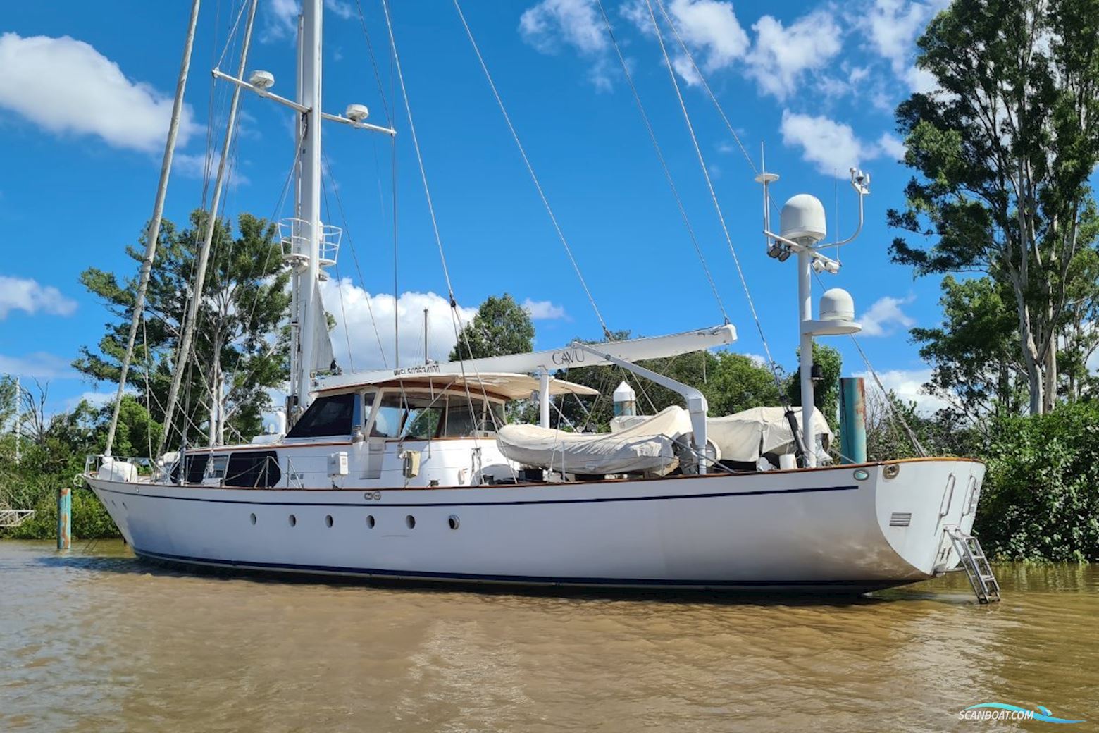 Sparkman & Stephens 97 Pilothouse Sejlbåd 1983, med Engine Type Caterpillar,Hk 440,Diesel
 motor, Australien