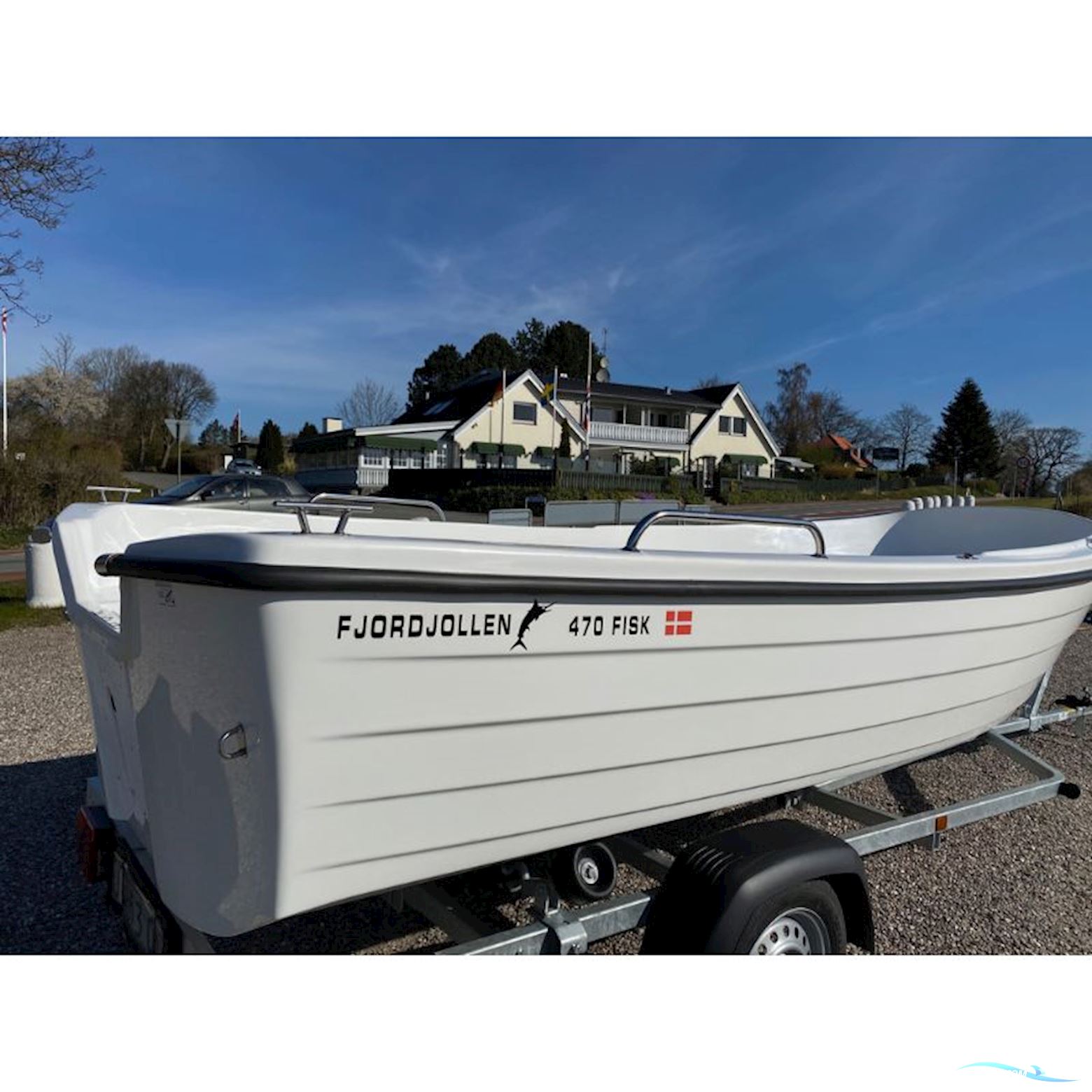Fjordjollen 470 Fisk - Jolle med F15 CMHL påhængsmotor