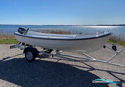 Komplet Bådsæt 430 Fisk, Variant 451, Yamaha F4 Småbåt 2025, med Yamaha F4 motor, Danmark