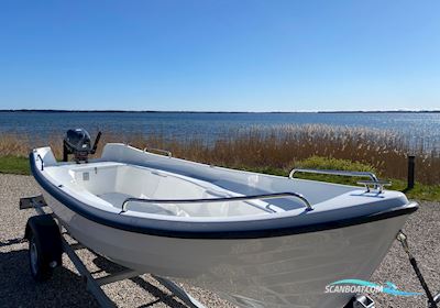 Komplet Bådsæt 430 Fisk, Variant 451, Yamaha F4 Småbåt 2025, med Yamaha F4 motor, Danmark