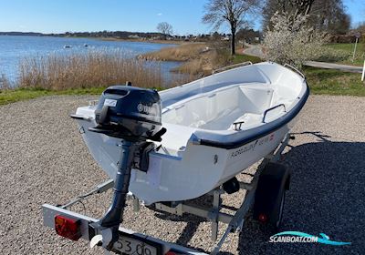Komplet Bådsæt 430 Fisk, Variant 451, Yamaha F4 Småbåt 2025, med Yamaha F4 motor, Danmark