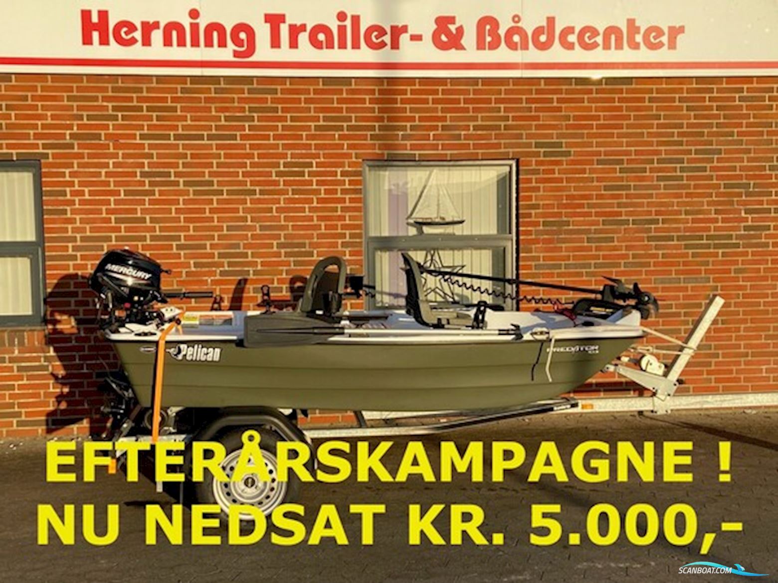 Pelican Predator 103 m/Mercury F2,5 hk 4-takt - NU NEDSAT KR. 5.000,- ! Småbåt 2025, Danmark