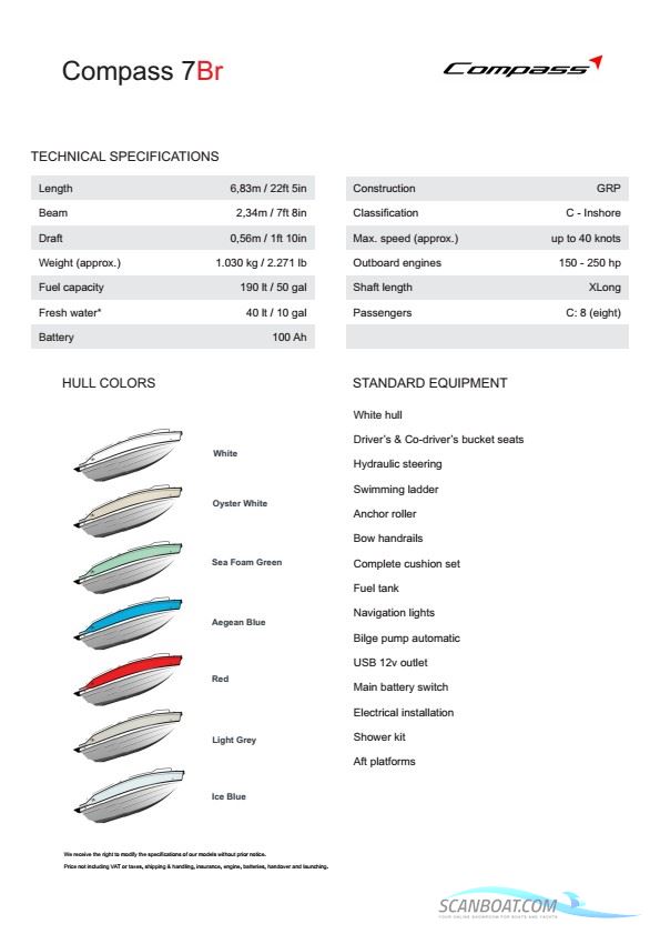Compass 7 BR - 250 hk