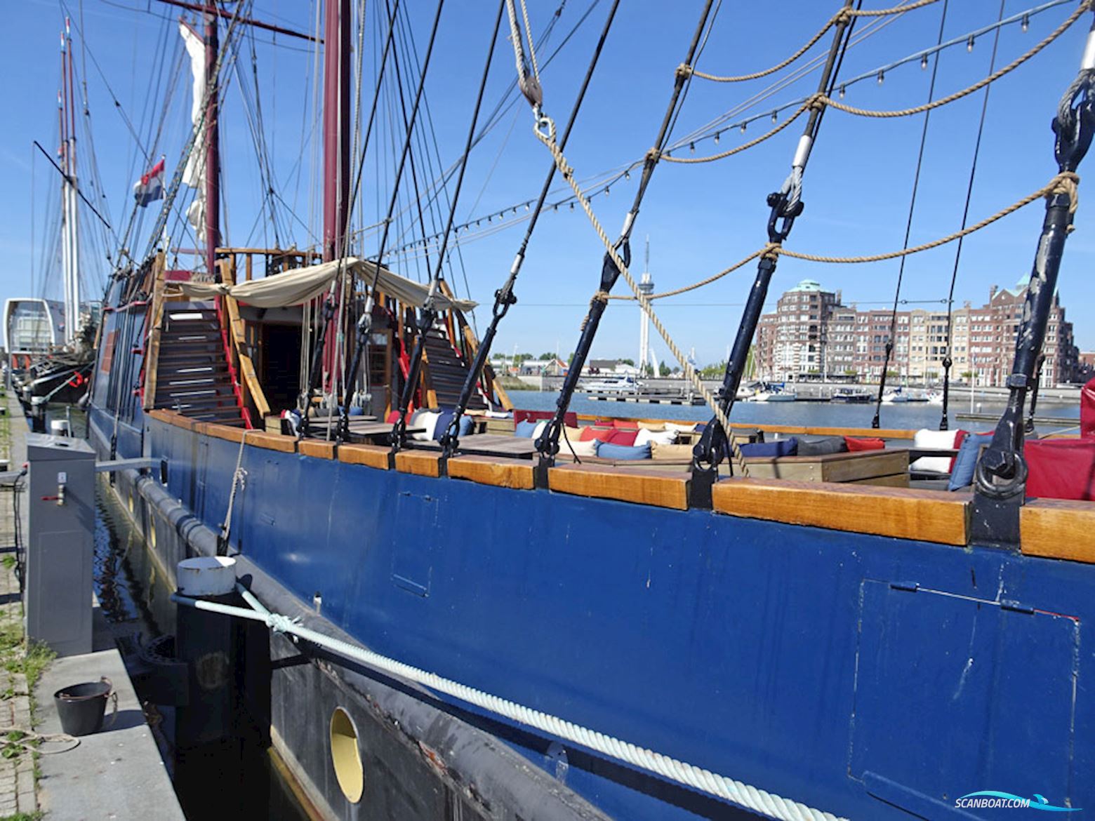 3 mast Charterschip / Evenementenboot 44 nachtgasten, 150 daggasten