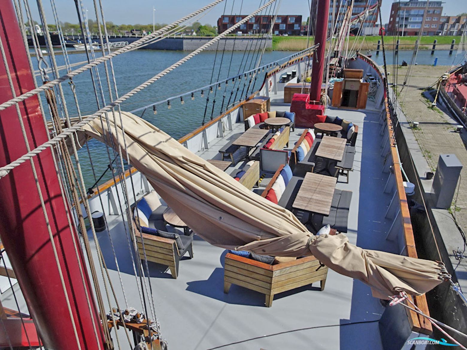 3 mast Charterschip / Evenementenboot 44 nachtgasten, 150 daggasten