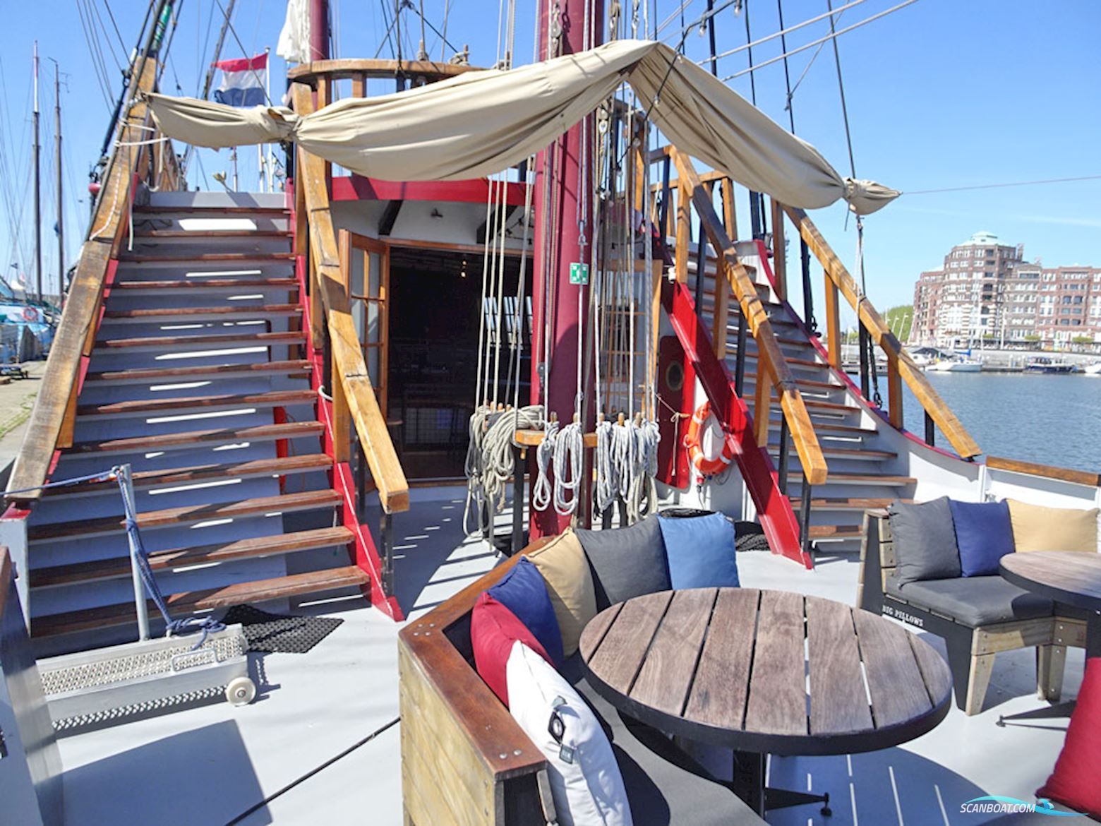 3 mast Charterschip / Evenementenboot 44 nachtgasten, 150 daggasten