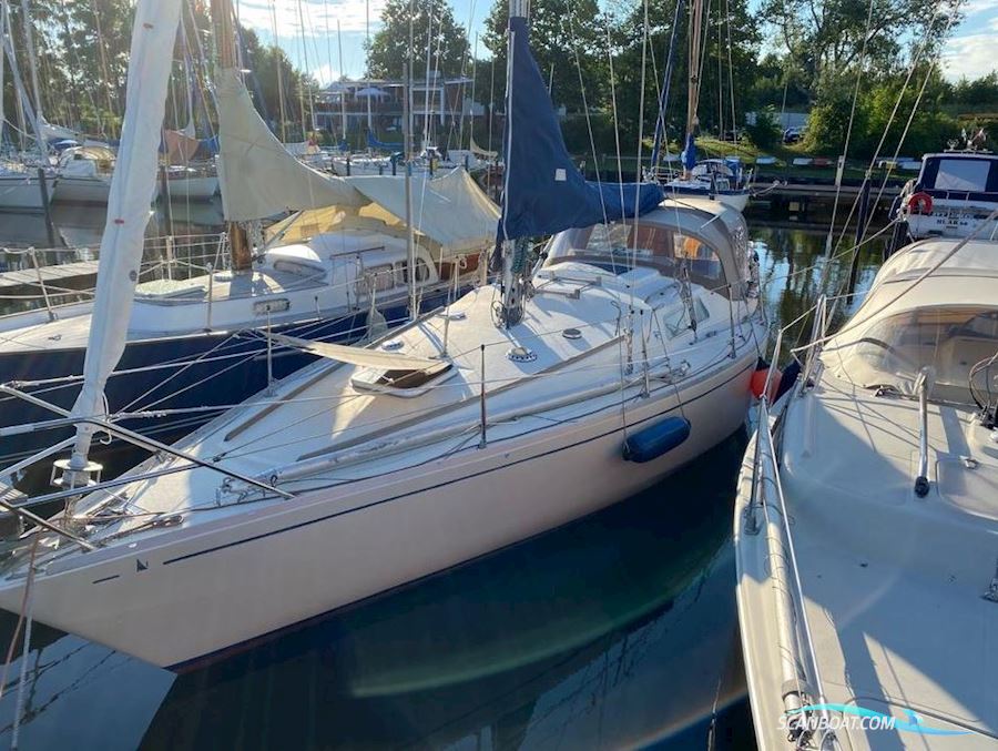 Albin Scampi 30 Zeilboten 1972, met Farymann motor, Duitsland
