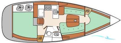 Beneteau Oceanis 331 Clipper Zeilboten 2000, met Volvo motor, United Kingdom