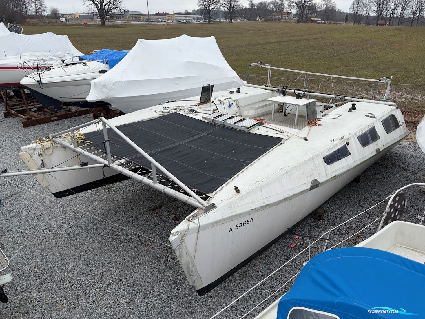 Catamaran  Zeilboten 2007, met Tohatsu motor, Sweden
