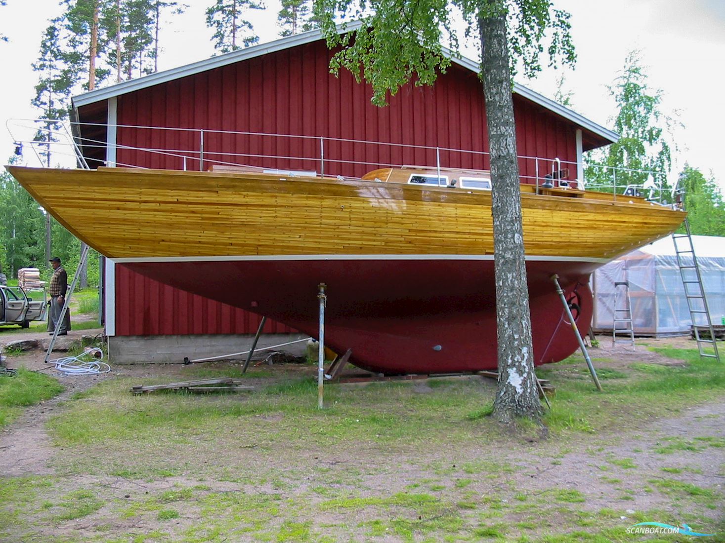 Classic Wooden Yawl Designed by Alan Buchanan