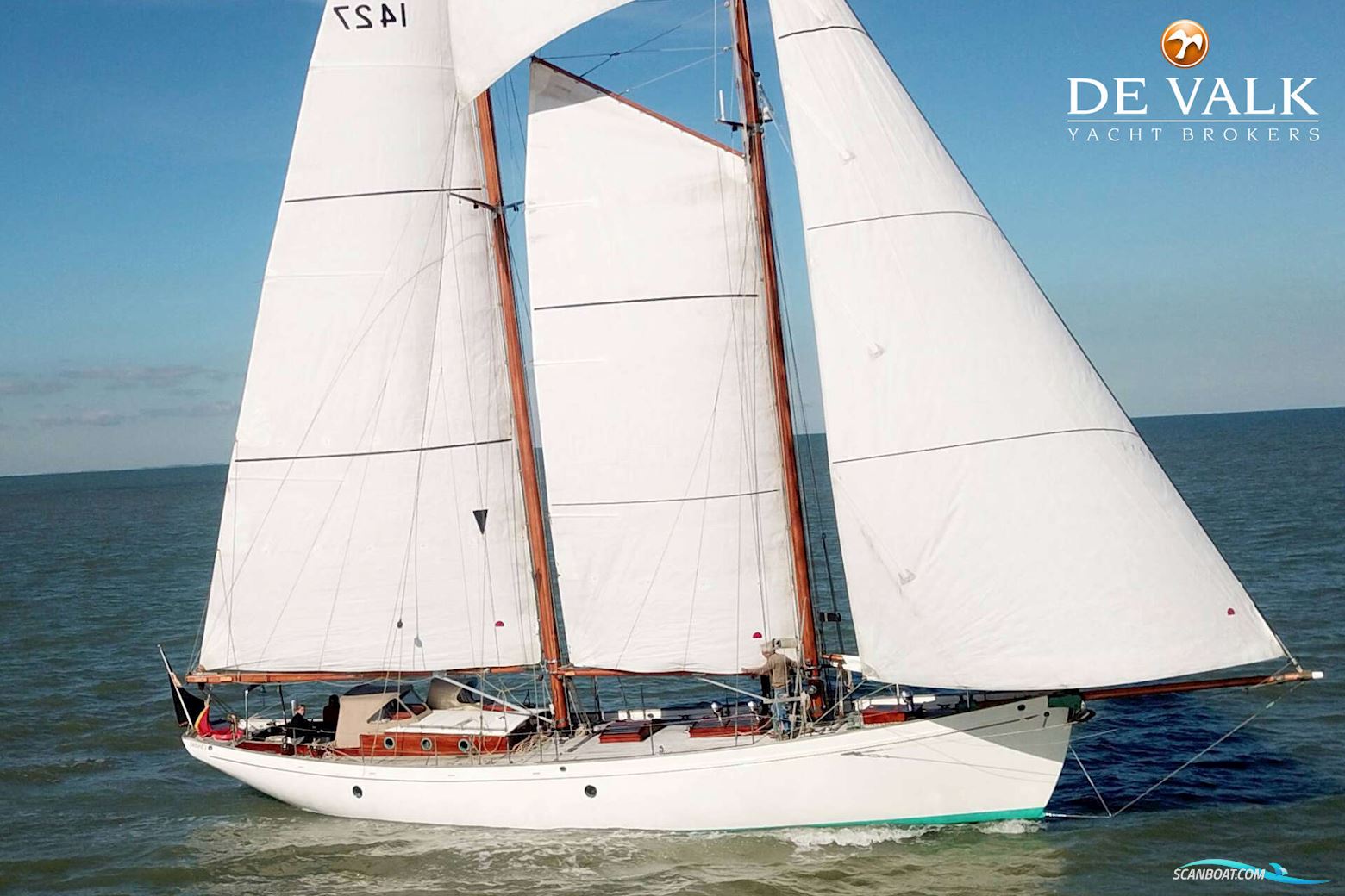 Ed Burnett 58 LOD Classic Schooner Zeilboten 2007, met Nanni  motor, België