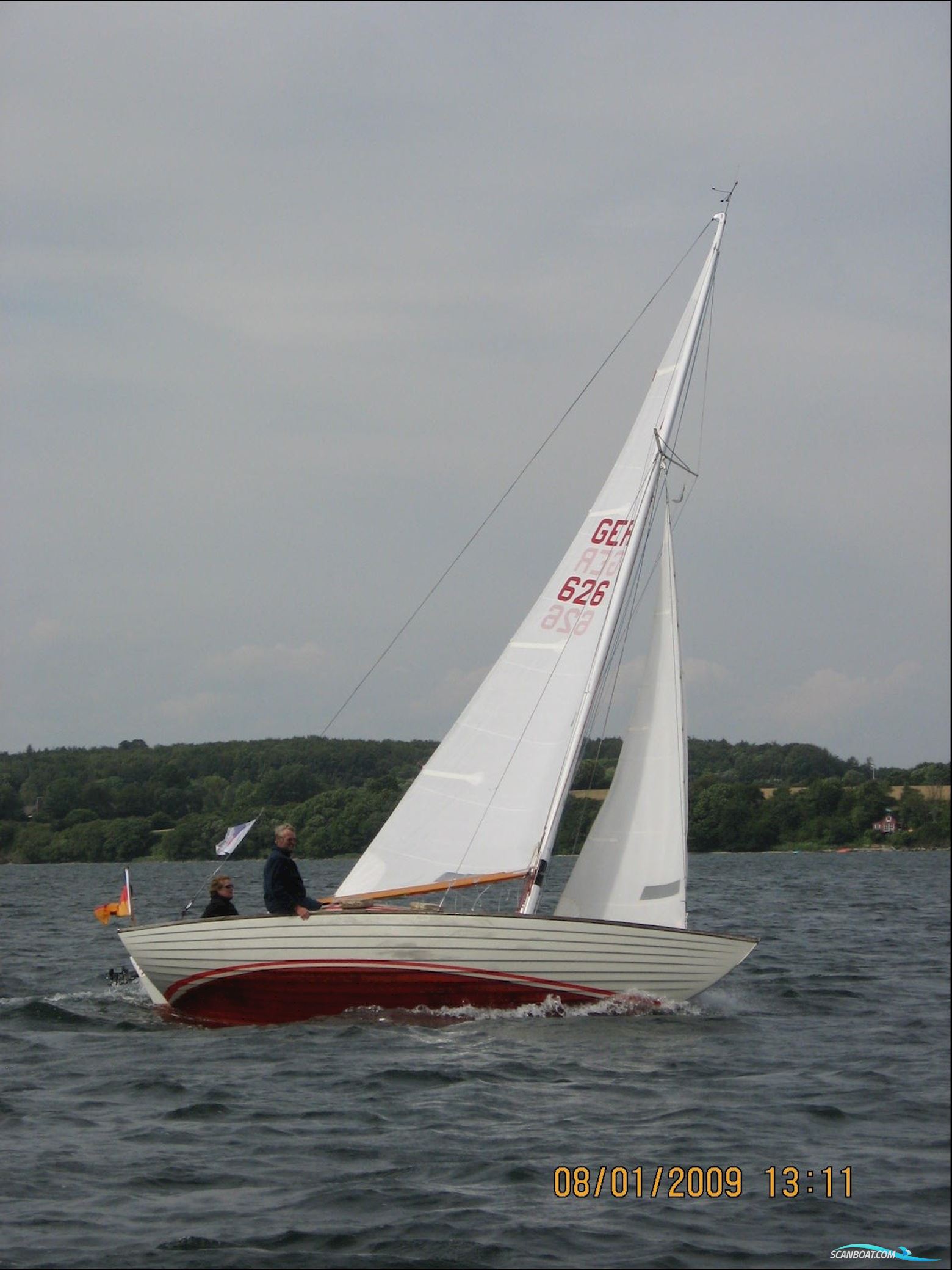 Folkebat Centralen A/S DK Nordisches Folkeboot Zeilboten 1988, met Mercury 5MLH motor, Duitsland
