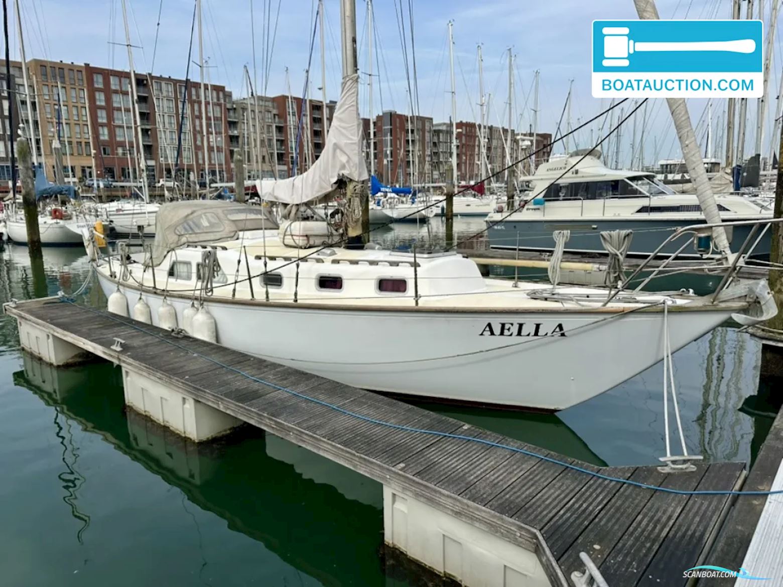 Frans Maas Raider 35 Zeilboten 1969, met Vetus motor, The Netherlands