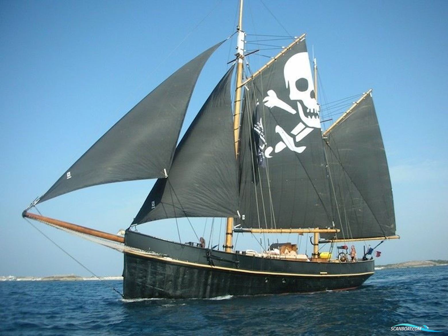 Gaffelschoner 2 Master Zeilboten 1912, met Volvo Penta motor, Spain