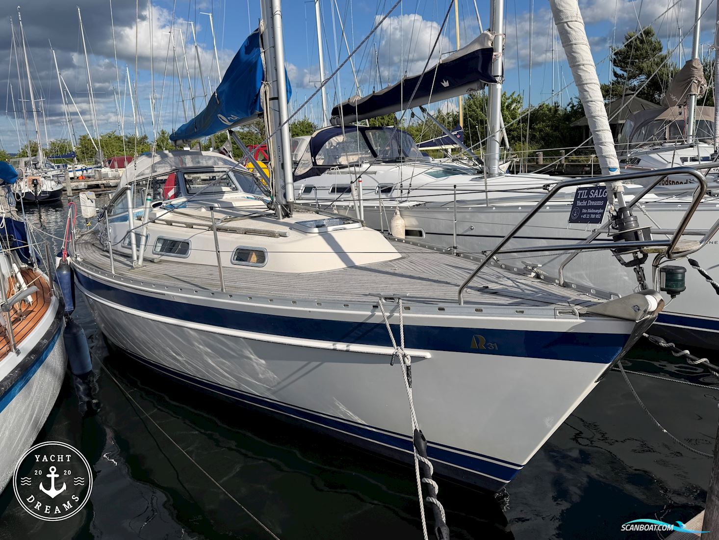 Hallberg Rassy 31 MKII Zeilboten 1994, met Volvo Penta MD2020 motor, Denemarken