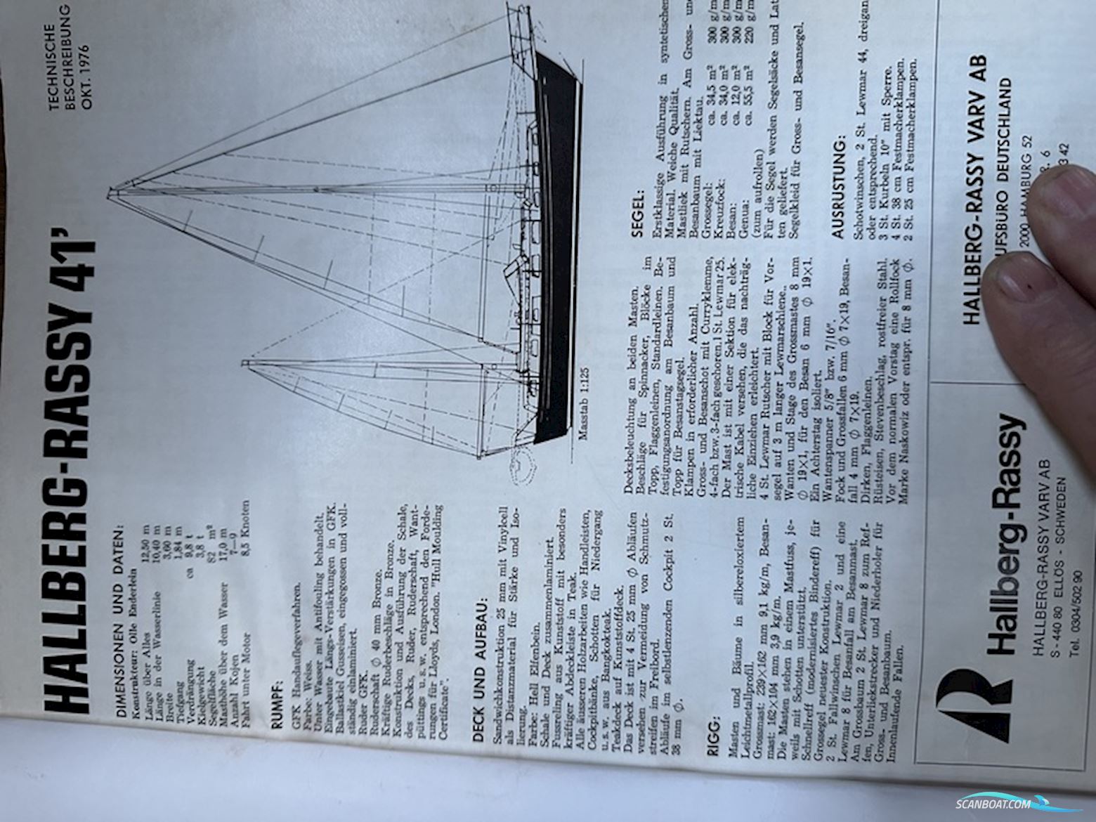 Hallberg-Rassy 41 Ketch