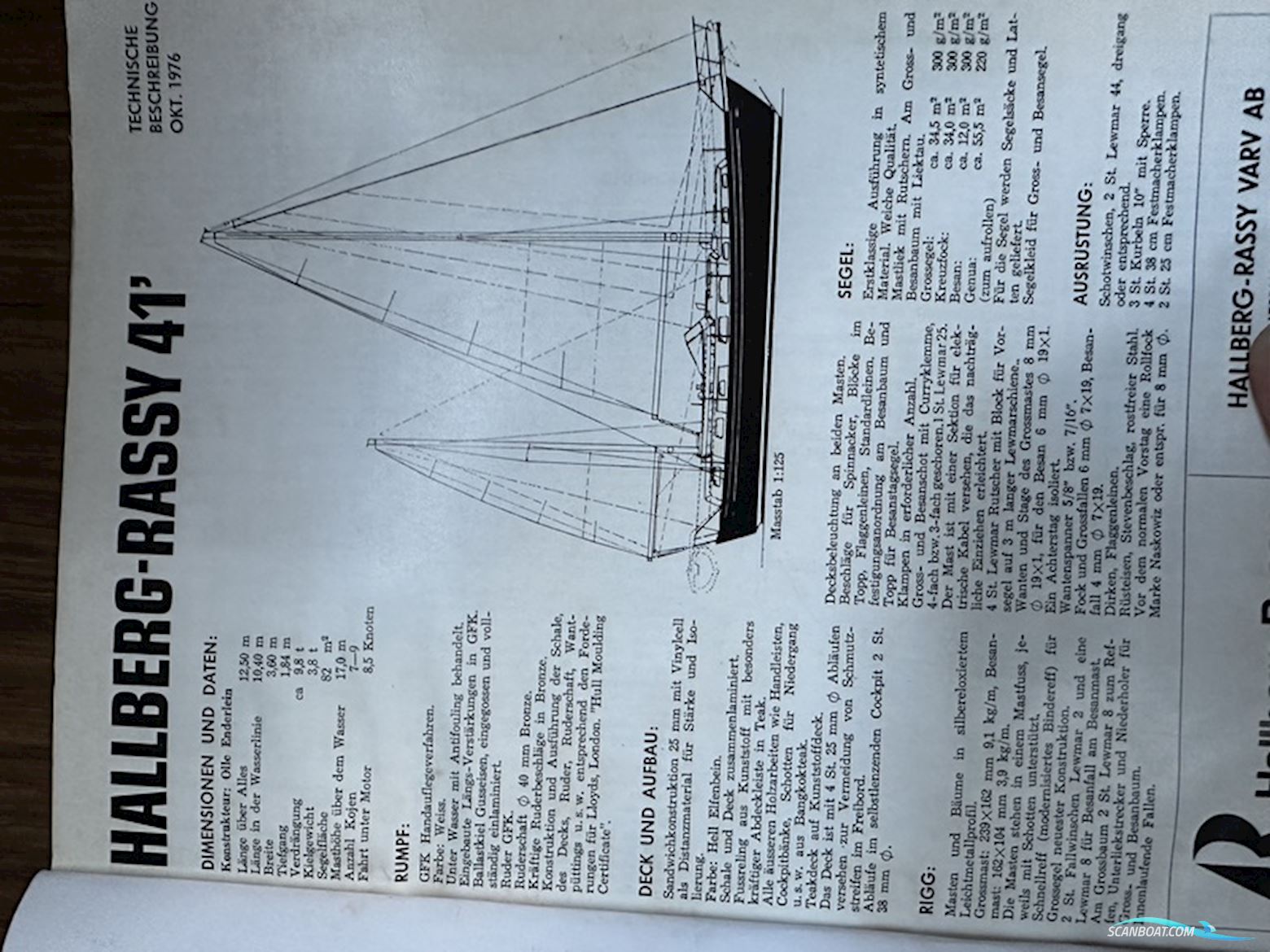 Hallberg-Rassy 41 Ketch