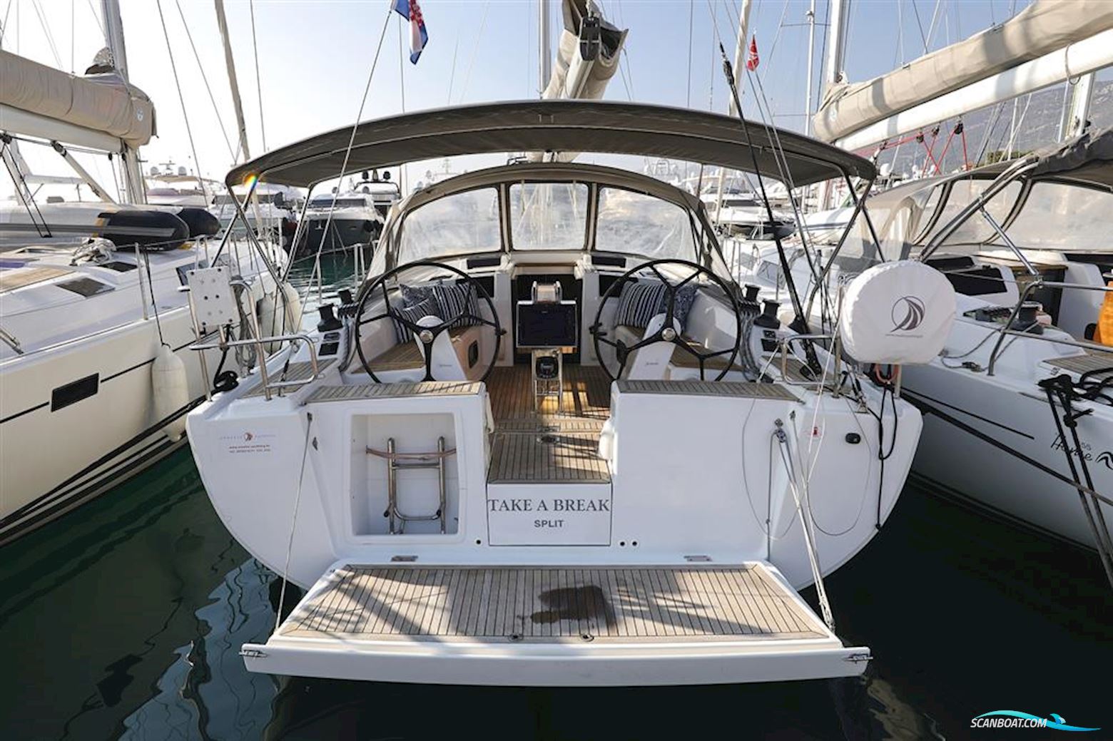 Hanse 415 Zeilboten 2017, met Volvo Penta D2-40 motor, Kroatië