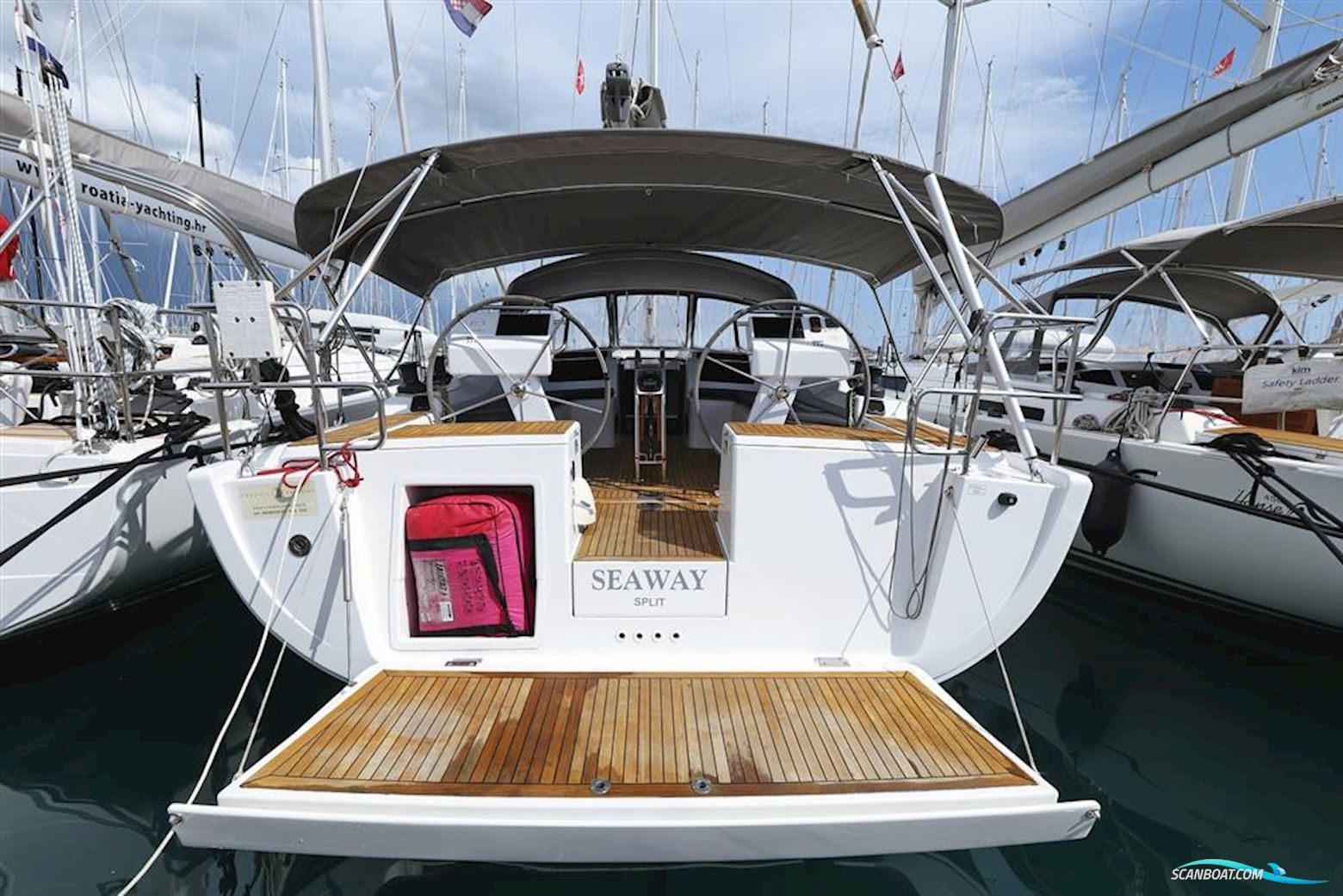 Hanse 455 Zeilboten 2016, met Volvo D2-55 motor, Kroatië