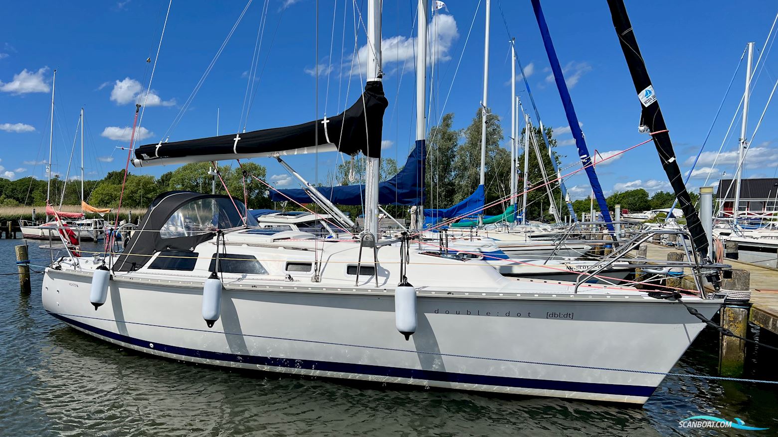 Hunter 28 Zeilboten 1994, met Yanmar 2GM20F motor, Denemarken