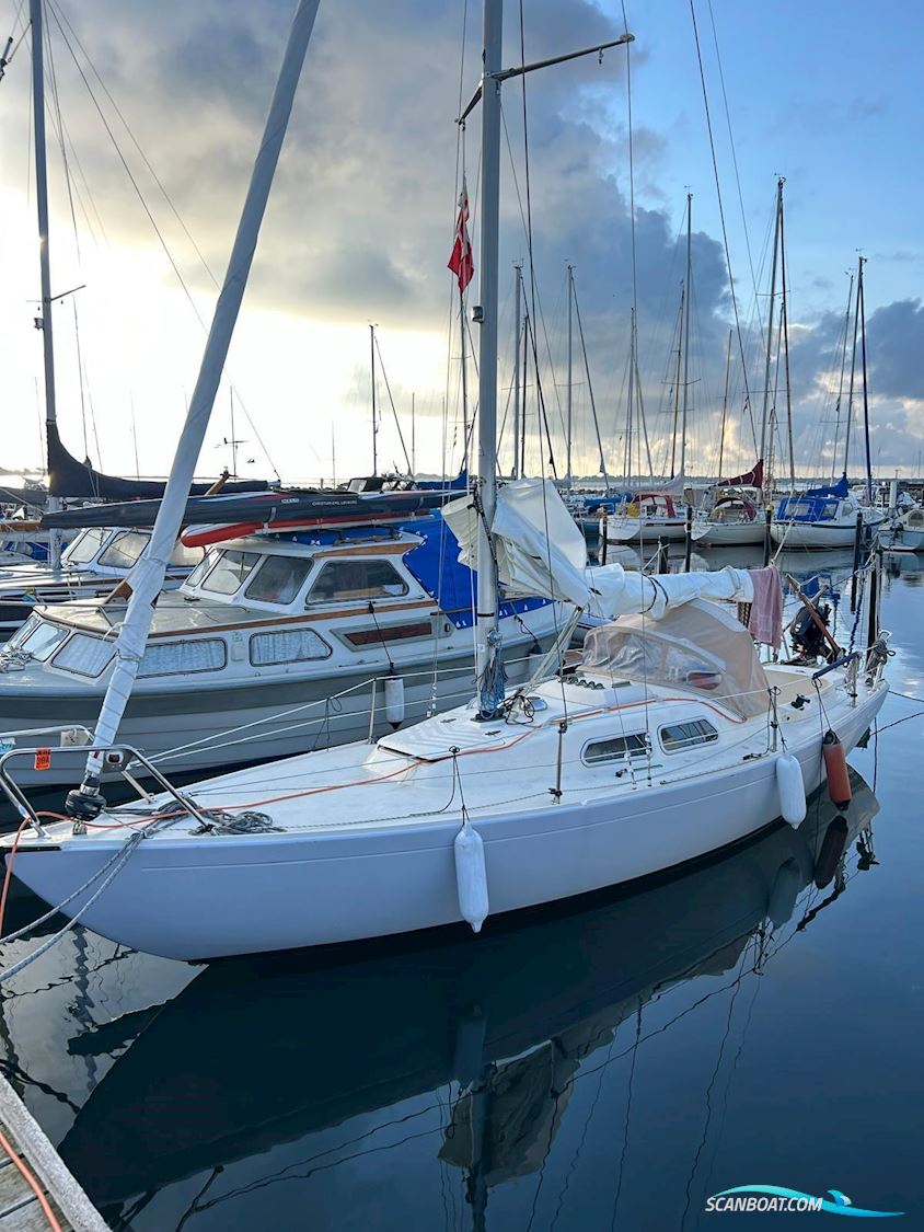 Internationales Folkeboot Zeilboten 1976, met Tohatsu MFS 6 PS motor, Duitsland