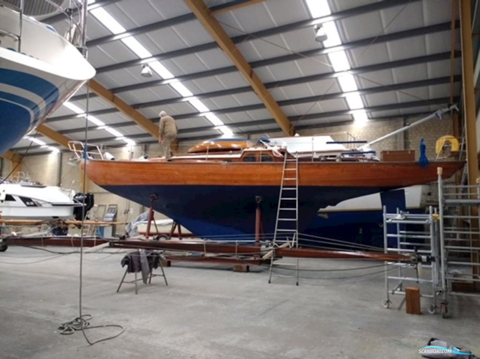 Klassische Holz Segelyacht