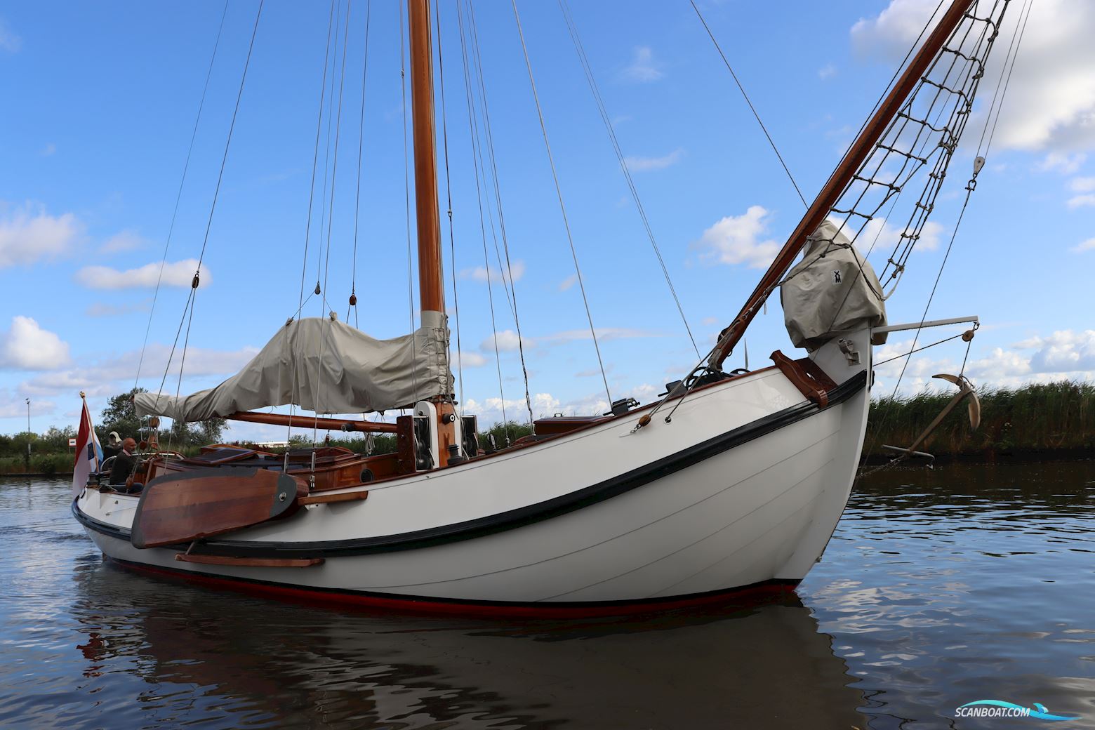 Lemsteraak Bonte Walvis - Roefuitvoering Stofberg 1320 Zeilboten 1987, met Mercedes motor, The Netherlands
