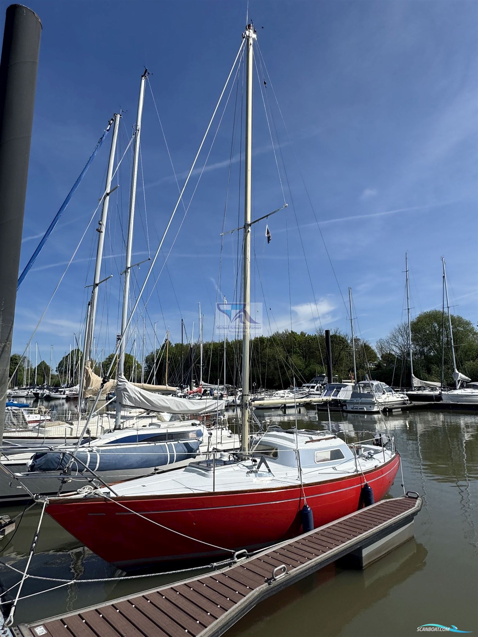 Mallard Ecume de Mer Zeilboten 1971, met Yamaha Dmhl E-Start motor, Duitsland