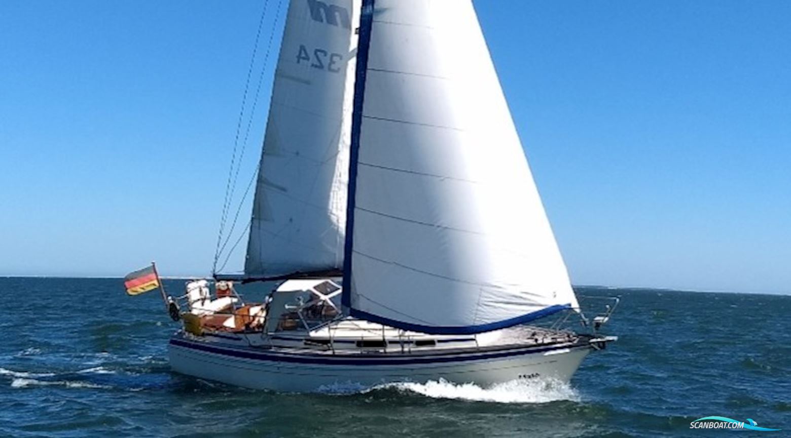 Malö 40 Zeilboten 1984, met Volvo Penta motor, The Netherlands