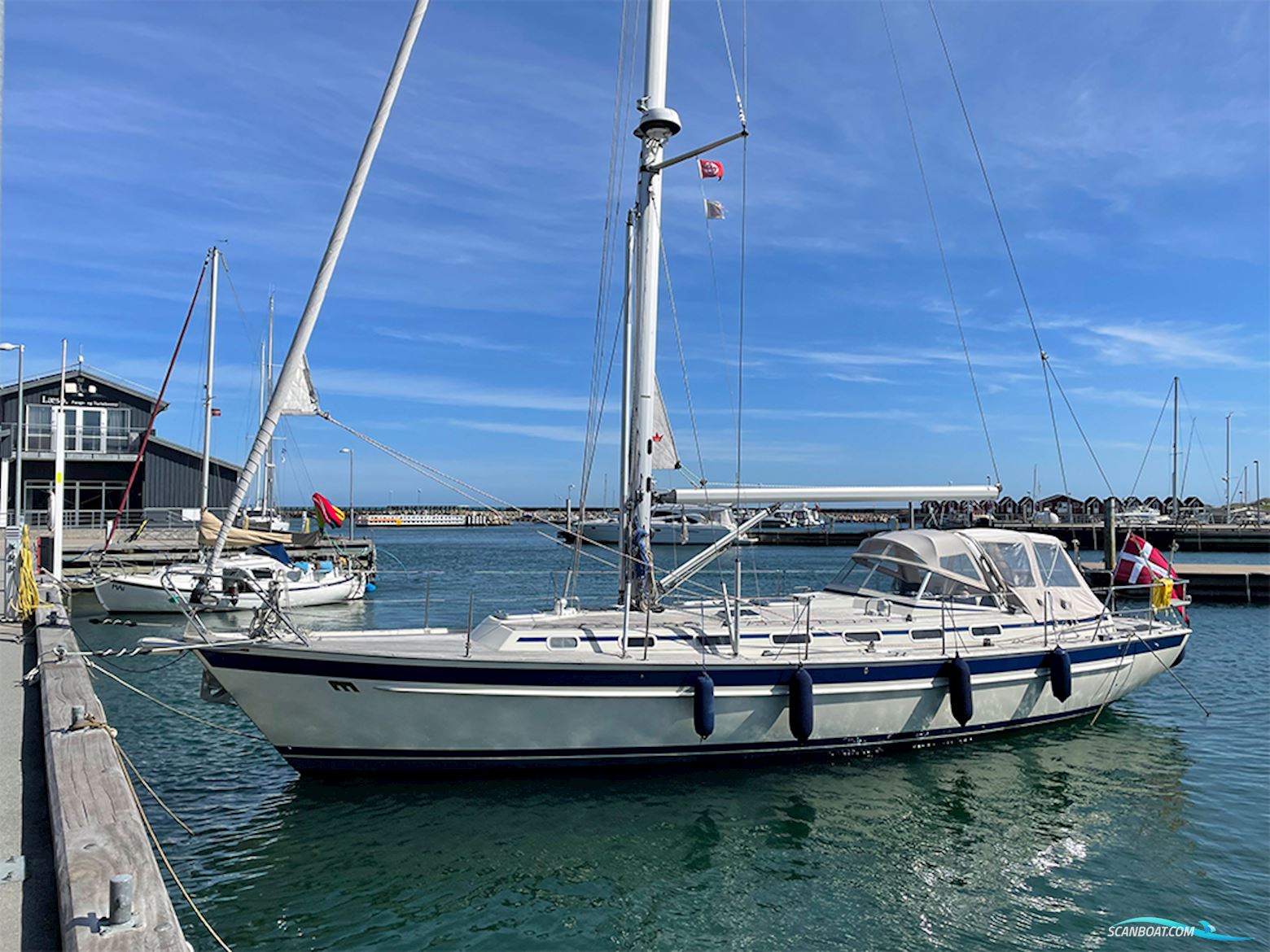 Malö Classic 45 Zeilboten 1999, met Yamaha motor, Denemarken