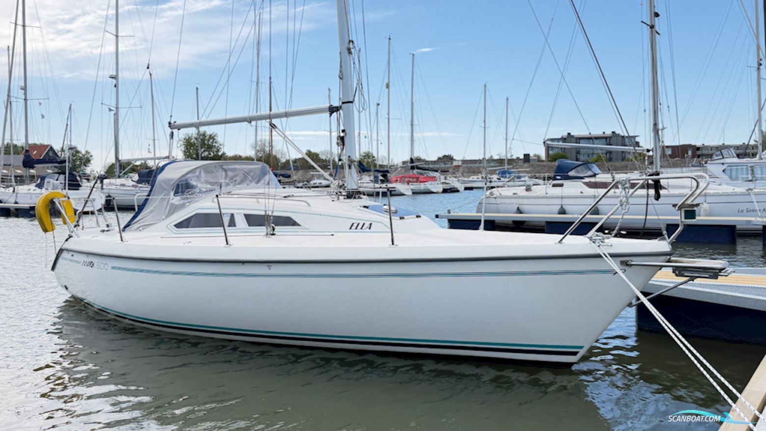 Maxi 800 Zeilboten 1992, met Volvo Penta motor, The Netherlands